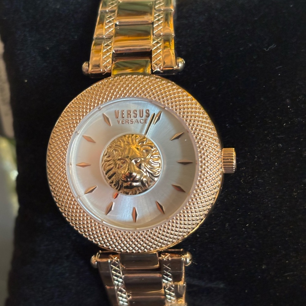 New, never worn, rose gold Versus Versace watch